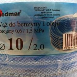 Шлаух МУС с армировка ф10 2.0 мм 1.6 МРа Godmar Полша